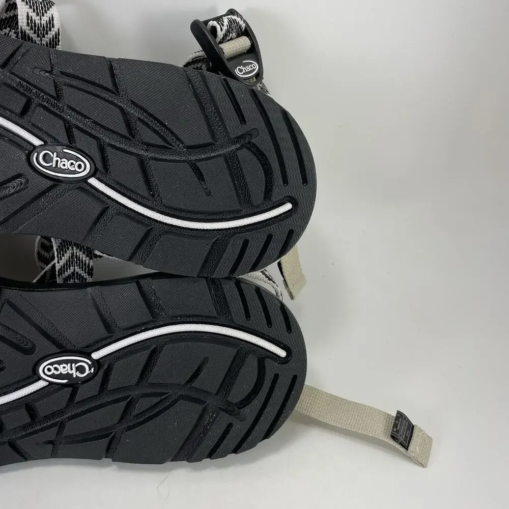 Chaco Z/Cloud 2 Womens 9 Black White Toe Loop Hiking Sport Sandals Active